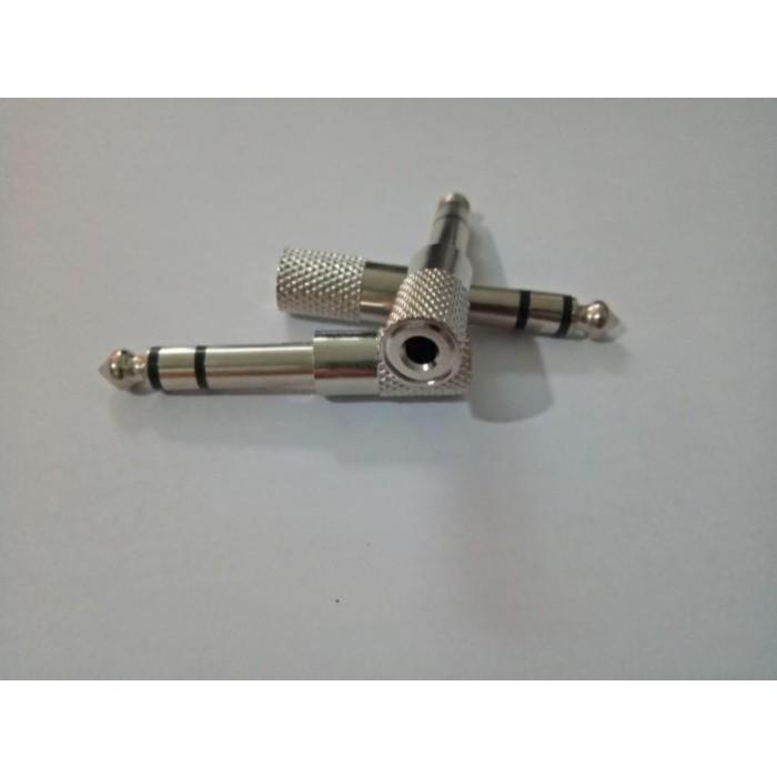 converter soket Mini 3,5 to jack TOA 6,5 Stereo Besi