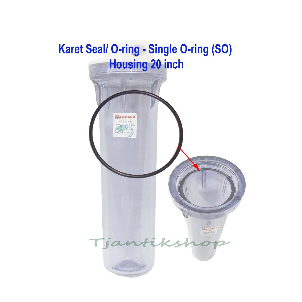 Karet Seal/ Oring untuk Housing NANOTEC 20 Inch/ Single O-ring (SO) / Seal Filter Air