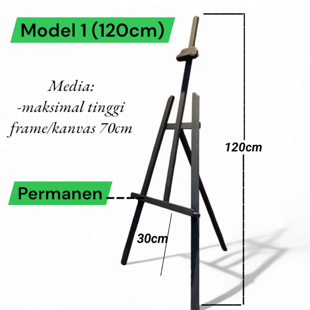 

Standing wooden easel 120cm(Permanen) DR.Easel