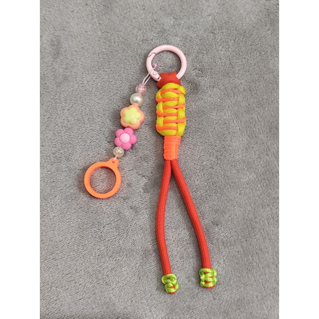 Pod Vape Holder Bagcharm or Keychain -  Fire Amber