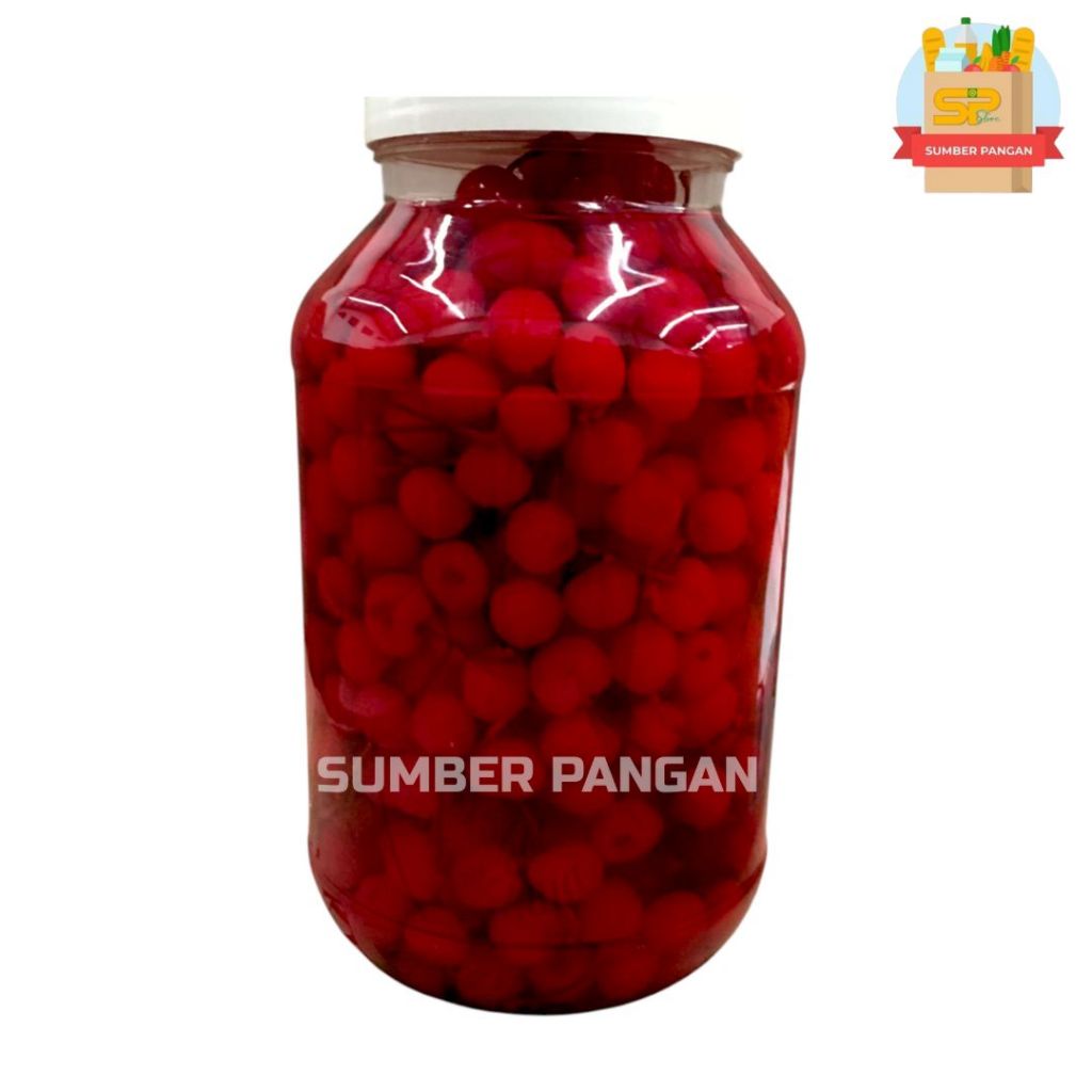 

RED CHERRY "MARASCHINO" (TANGKAI) @3,6KG/ Cherry Tangkai