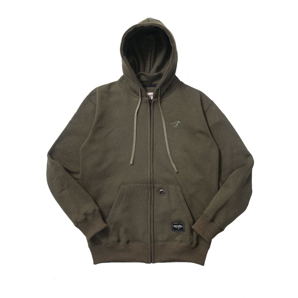 Sniff Supply Zipper Hoodie | RITS #2, Olive
