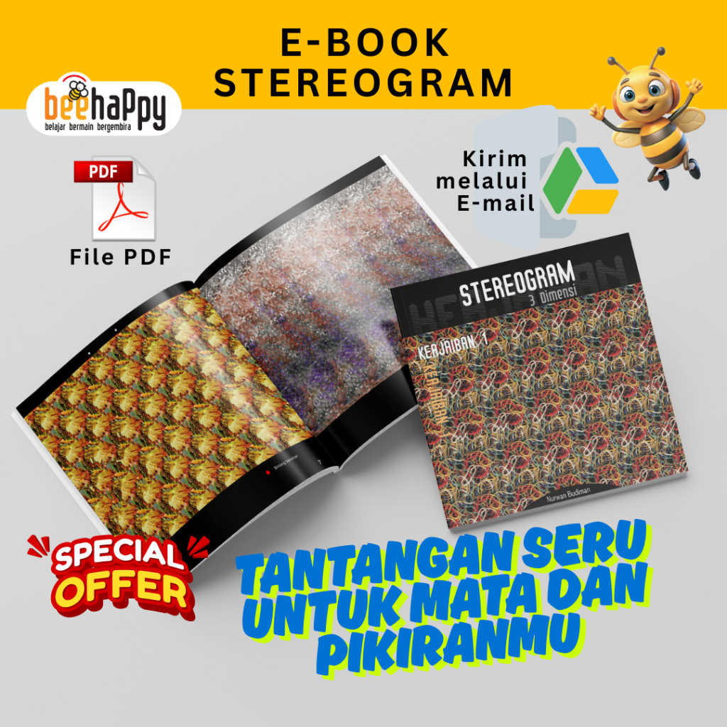Stereogram Buku 3D 3 dimensi