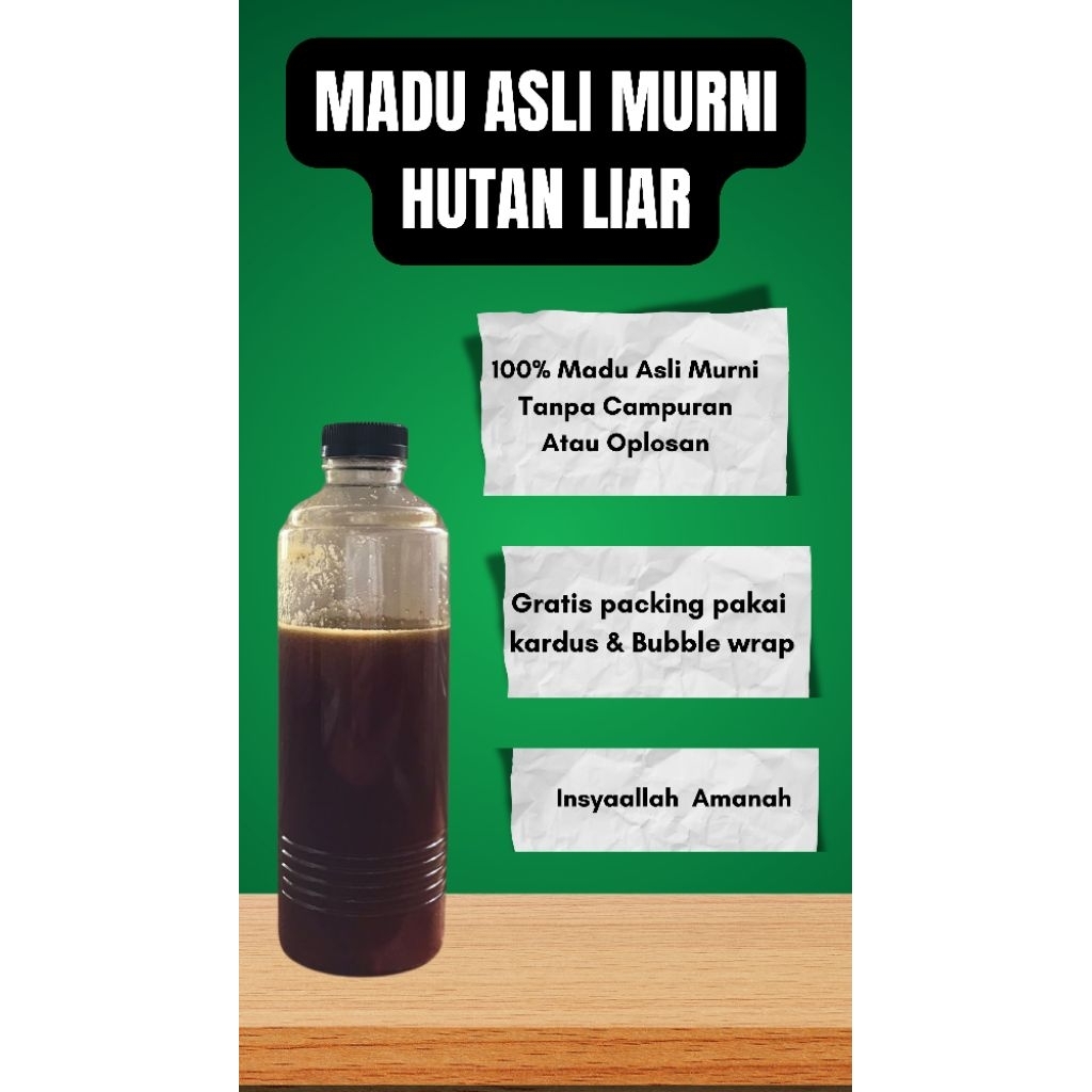 

Madu Asli Murni Hutan Liar Lebah Apis Dorsata (Gung, Odeng) 500 gram