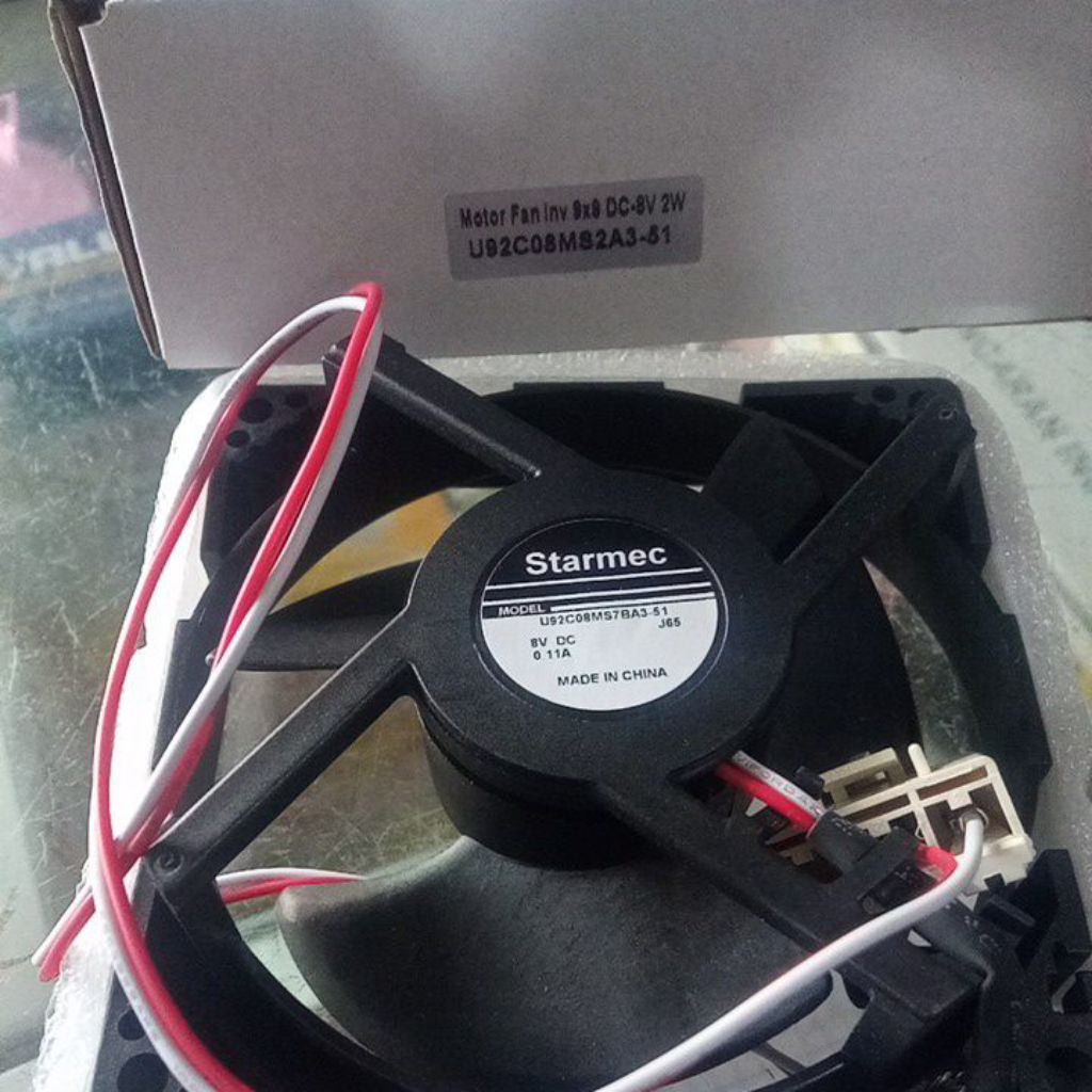 Kipas KULKAS DC 8V 9X9cm Kipas kulkas inverter 9x9 8V DC BARU
