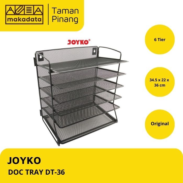 

JOYKO DOCUMENT TRAY / RAK DOKUMEN BESI SUSUN DT-36 6 SUSUN / ORGANIZER MEJA (1 PCS)