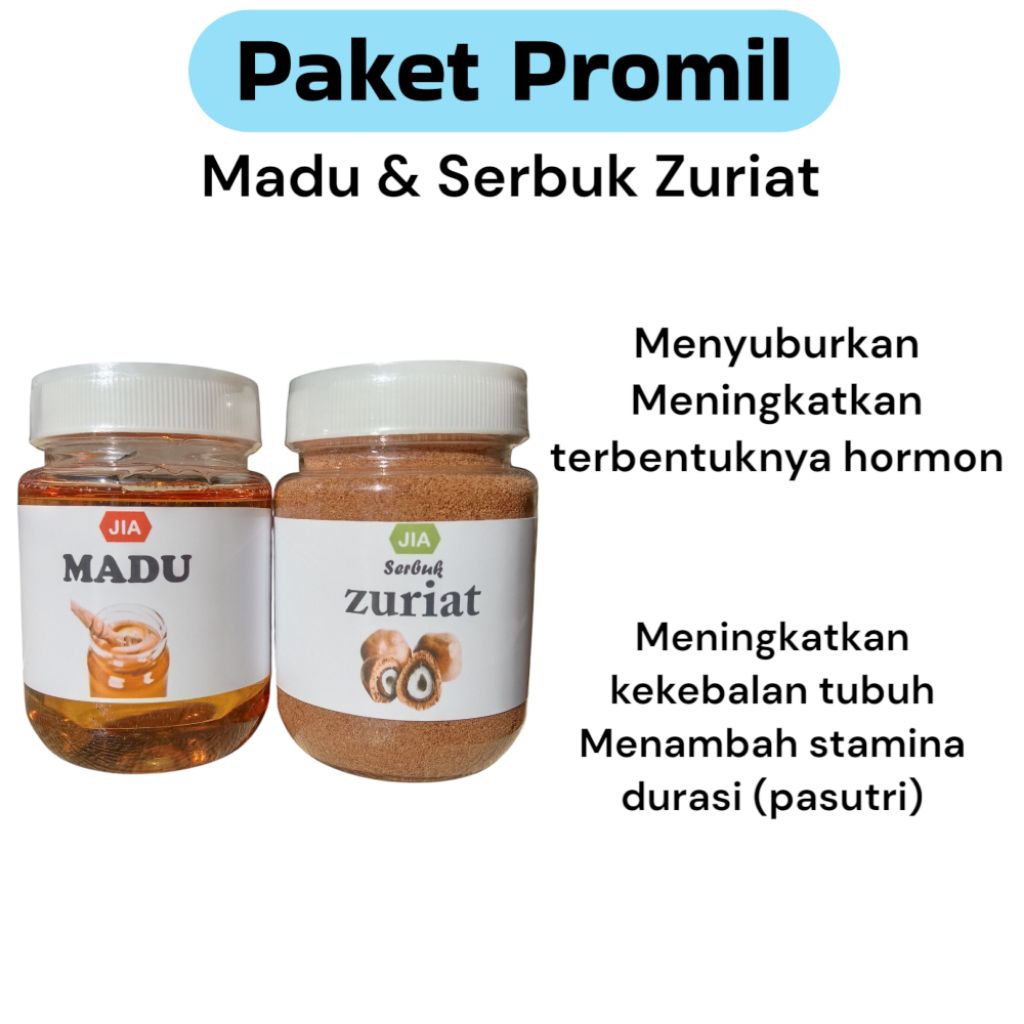 

p4yu Paket Promil Serbuk Zuriat dan Madu Promil