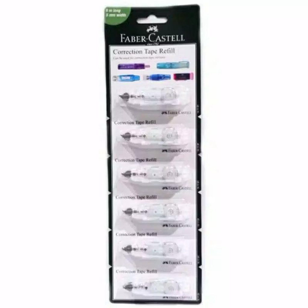 

Refill Correction tape QJR Faber Castell isi 6 Pcs