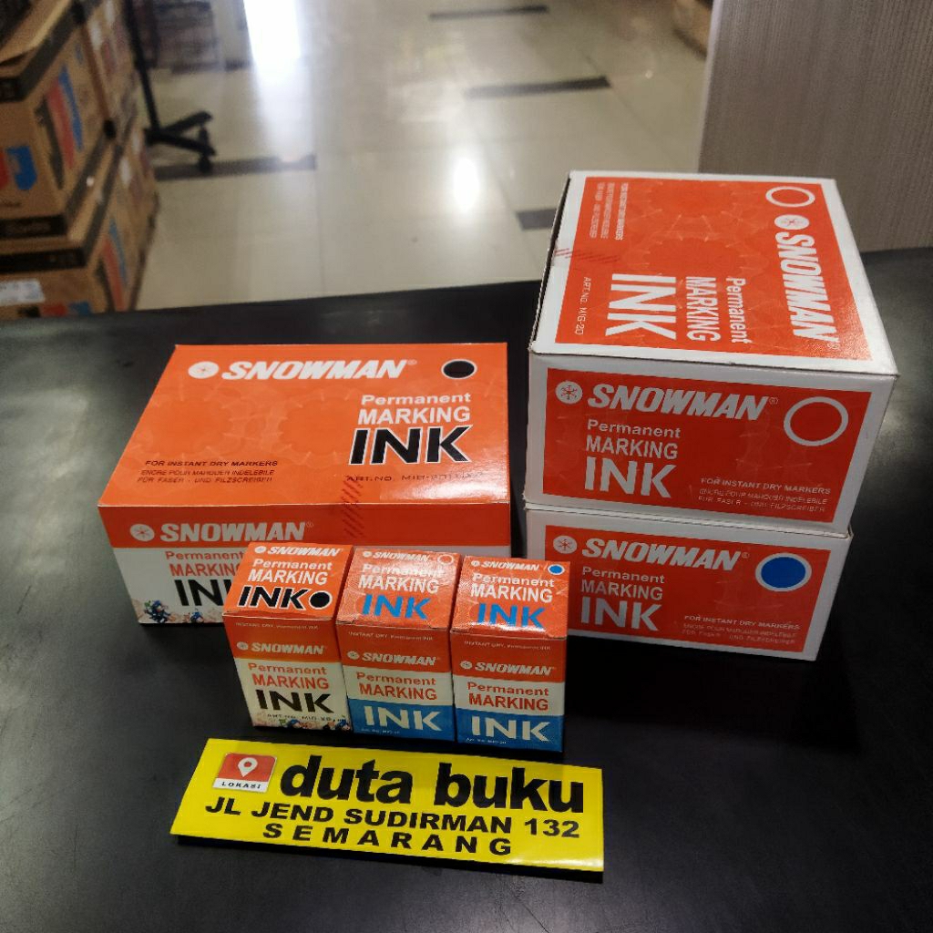 

Isi Refill Tinta Ink Spidol Permanen Snowman Marker Pipet Kecil MIG-20