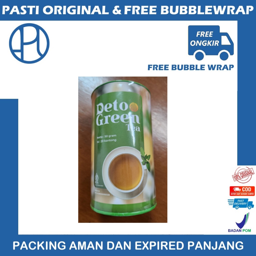 

DETO GREEN TEA ISI 20 KANTONG TEABAG TEH HIJAU DETOGREEN
