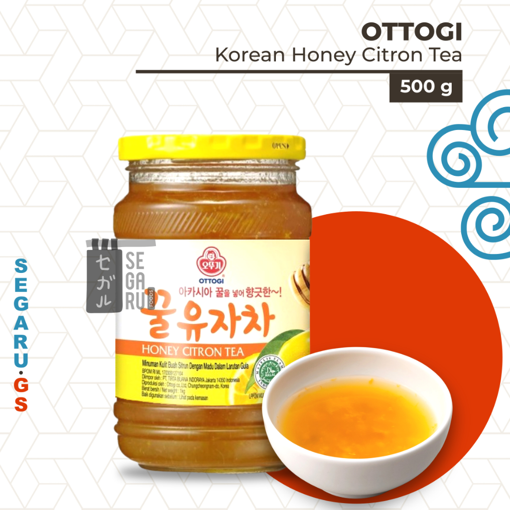 

Ottogi Honey Citron Tea Yuzu Korea Yujacha Korea Halal MUI 500 Gram