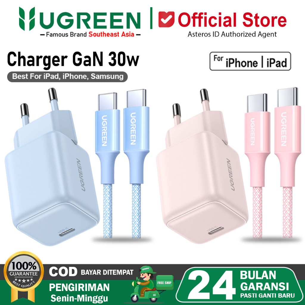 UGREEN Charger iPhone 17 17 Air 16 15 15 Plus PD Type C Fast Charging 20w-30w Max