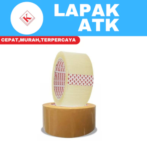 

Plakban/Lakban bening/coklat Daimaru 90 yard +