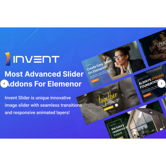 Invent Slider for Elementor - Website | Elementor | Wordpress | Plugin