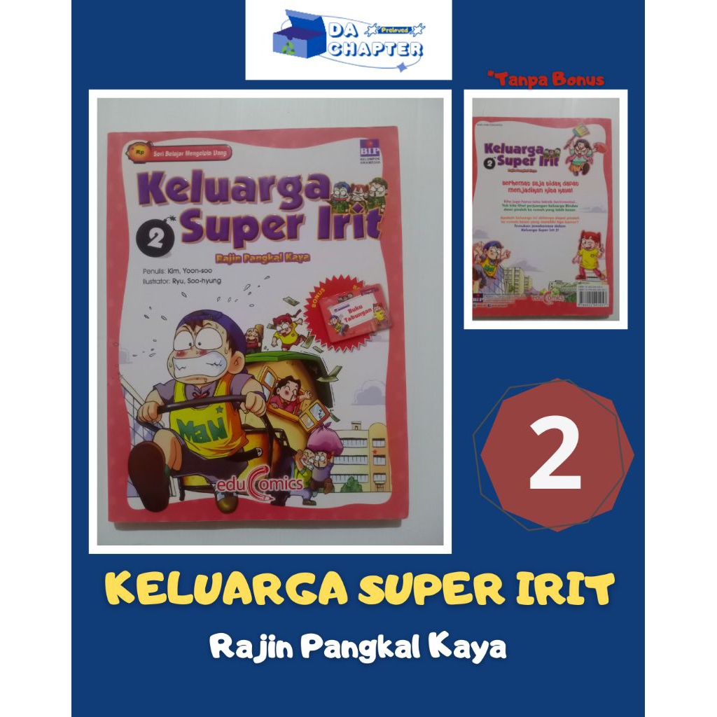KOMIK KELUARGA SUPER IRIT 2 MURAH - PRELOVED/ BEKAS PAKAI