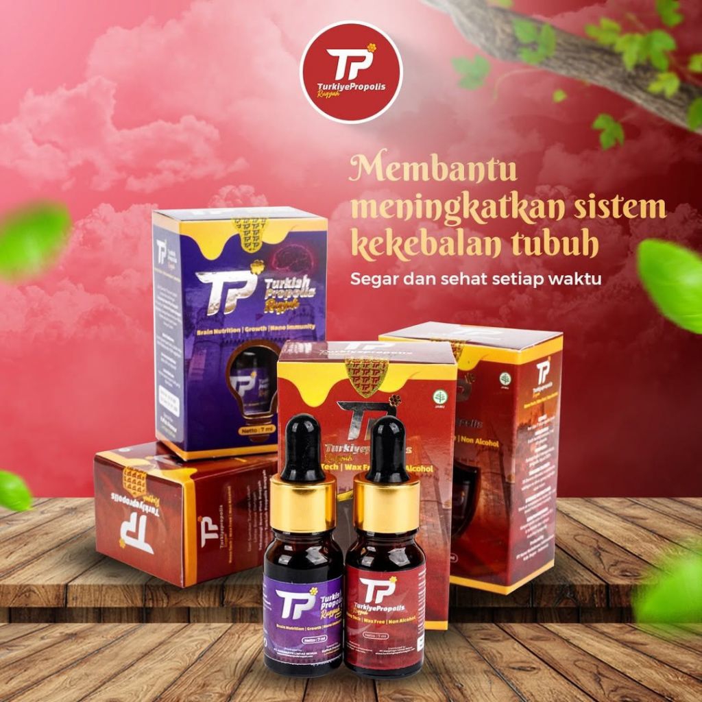 TPR Propolis Lintas Benua @7ml Obat Herbal Penyakit Non Medis Nutrisi Otak Penjaga Stamina Imunitas 