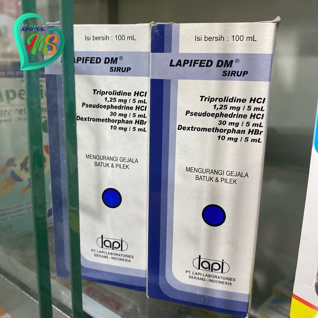 

Lapifed DM Sirup | Mengurangi Batuk Pilek | 100 Ml