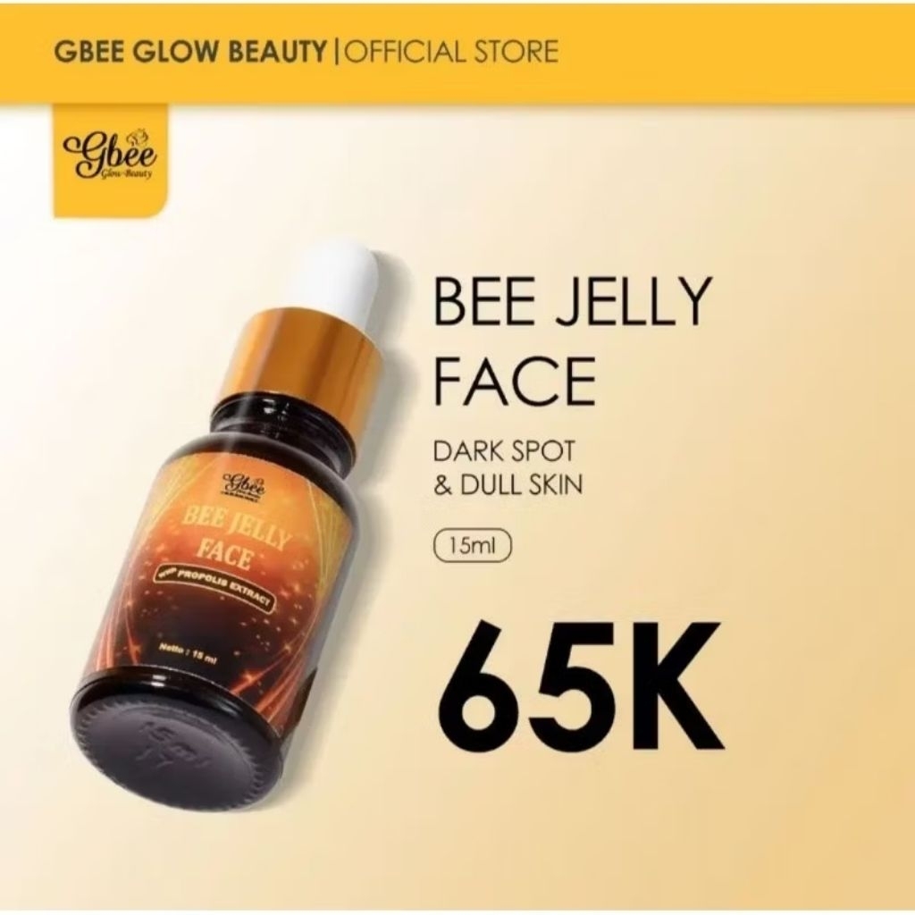 Gbee Glow Beauty ORI Bee Jelly Face Serum Wajah  Mencerahkan Kulit Dan Memudarkan Flek Hitam