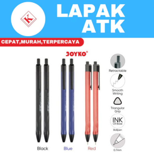 

Ball Pen Pulpen Pena Joyko BP-338 Vokus 0.7 mm (PER PCS) ++