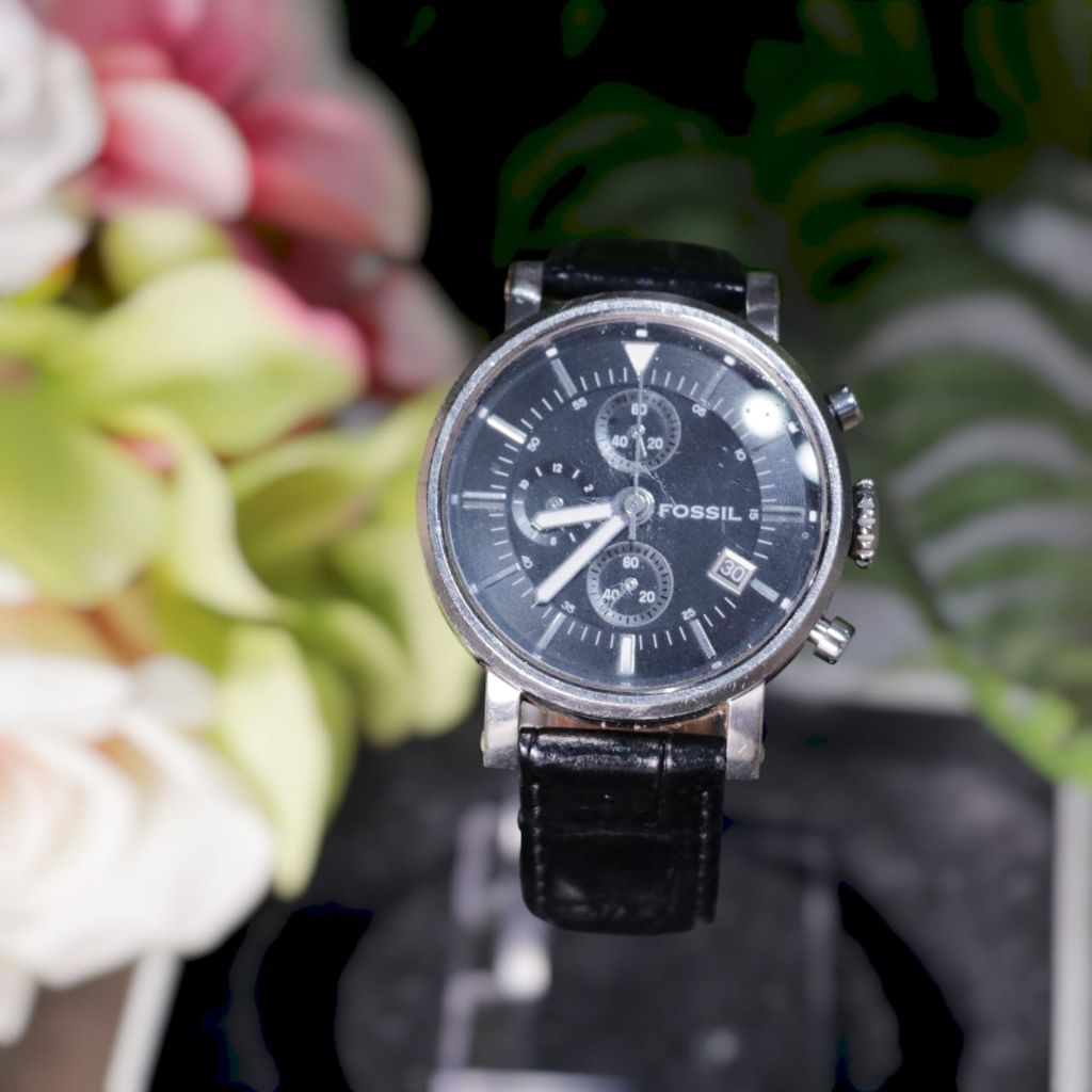 Vintage Luxury ~ Jam Tangan Pria Fossil Strap f2 ES1795