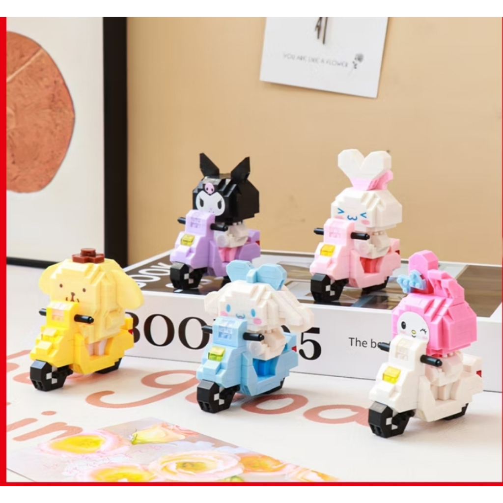 NANO BLOCK LEGO BRICK DIY SANRIO KUROMI MELODY CINAMMON ROLL