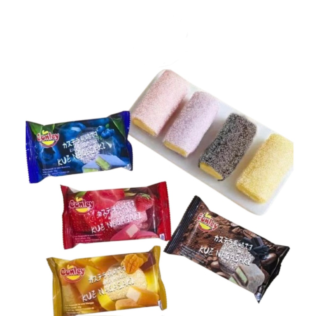 

Kue Nagasaki 4Pcs Mix Rasa/ Kue Nagasaki 35gr/ Conley Nagasaki/ Mochi Isi Kue/ Mochi Viral/ Kue Nagasaki Viral