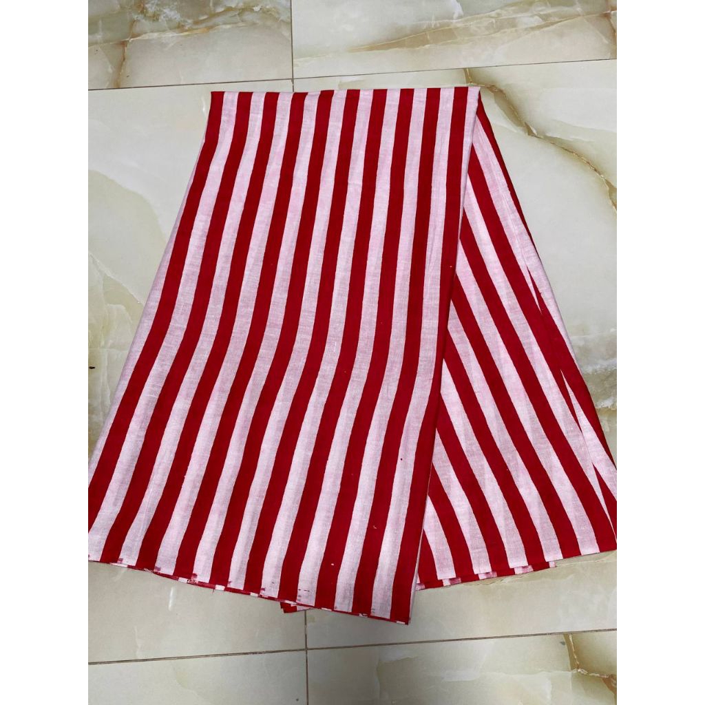 kain lurik bendera merah putih panjang kain lurik buat carnaval katun prima halus cod kain meteran