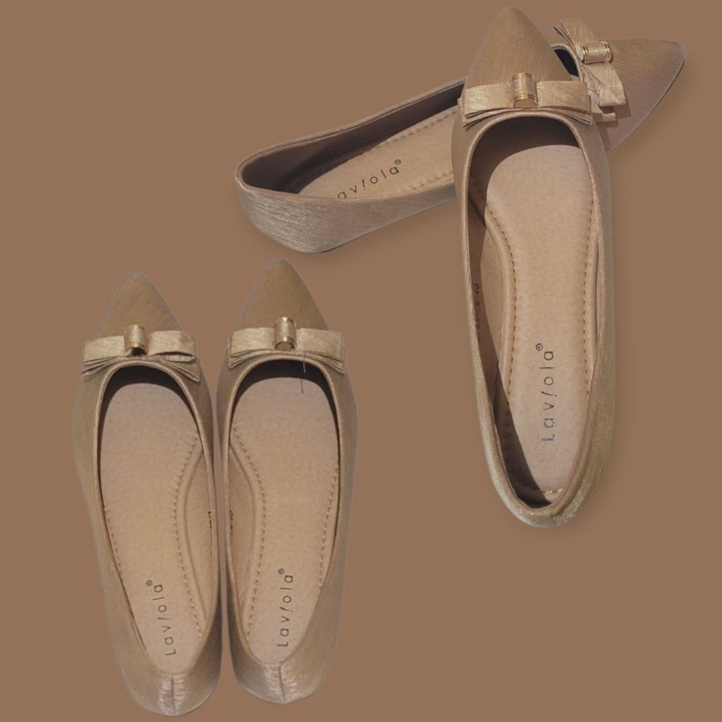 Sepatu Wanita Flat Shoes Laviola - Brown