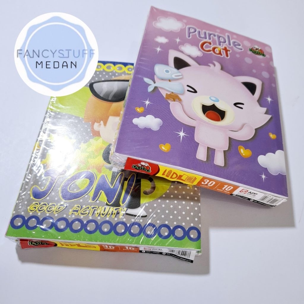 

Fancystuff - buku tulis Dodo 30 lbr isi 10pcs/ pack