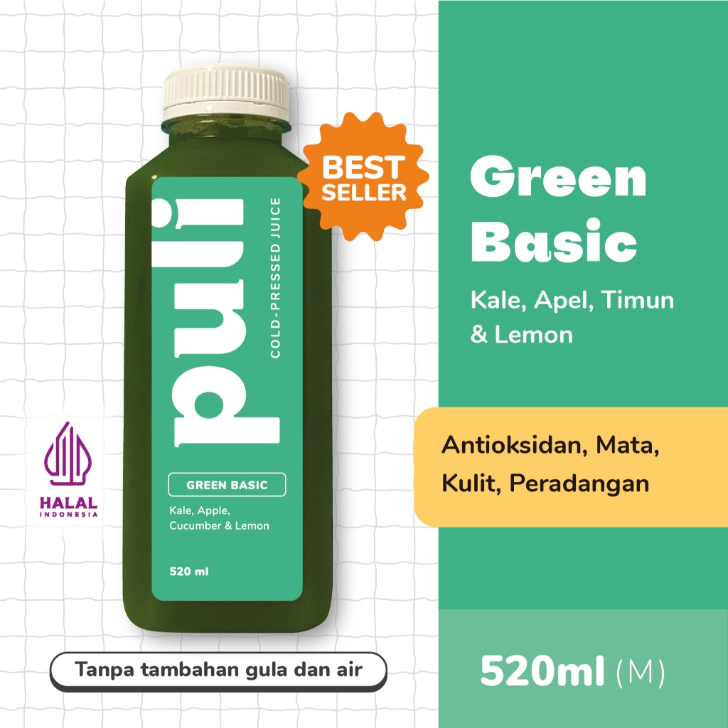 

Puli Juice - Green Basic | Cold Pressed Juice 520ml (Medium)