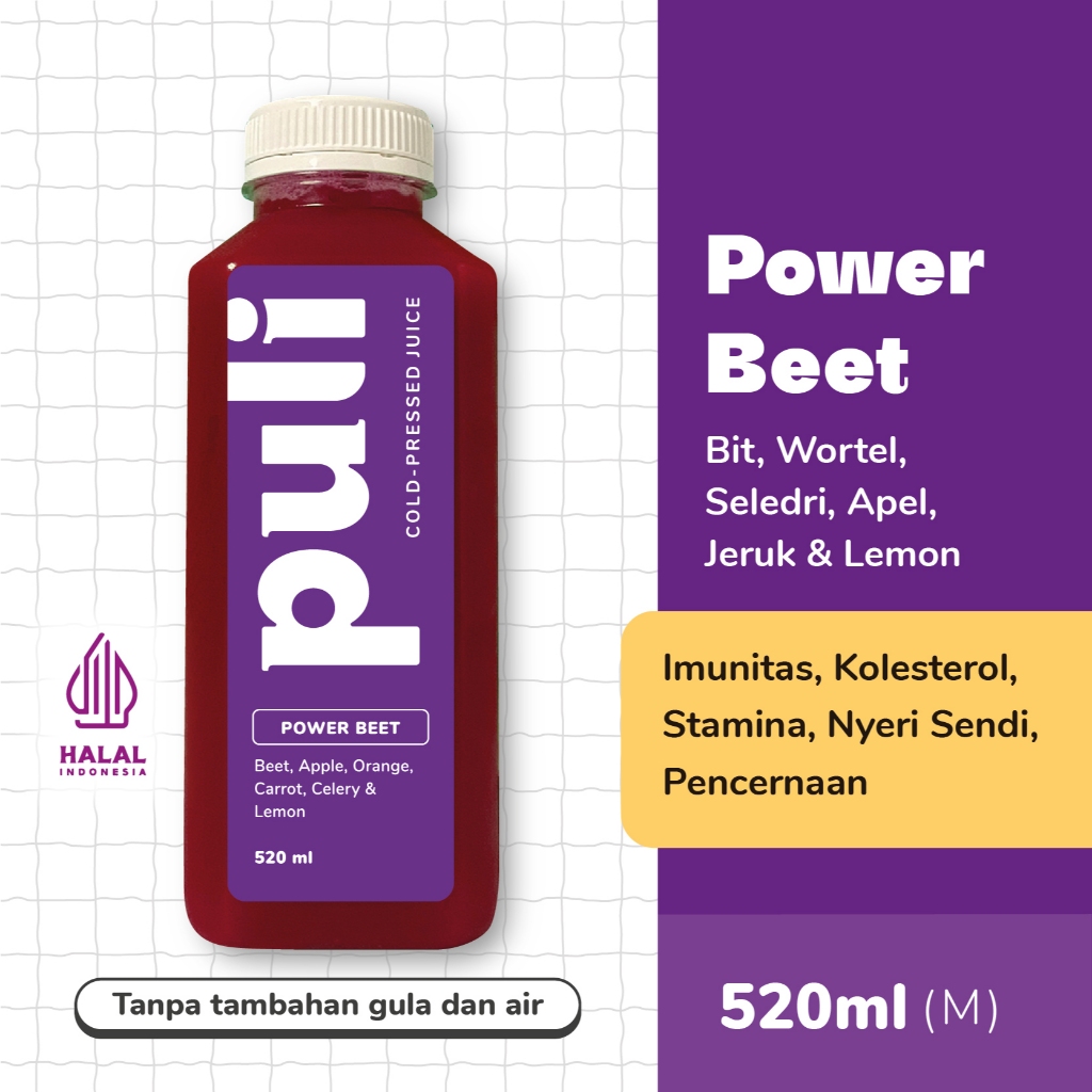 

Puli Juice - Power Beet | Cold Pressed Juice 520ml (Medium)