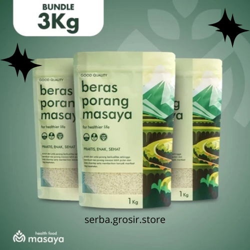 

STOK TERBATAS!! BERAS PORANG MASAYA RENDAH KALORI 3 KG