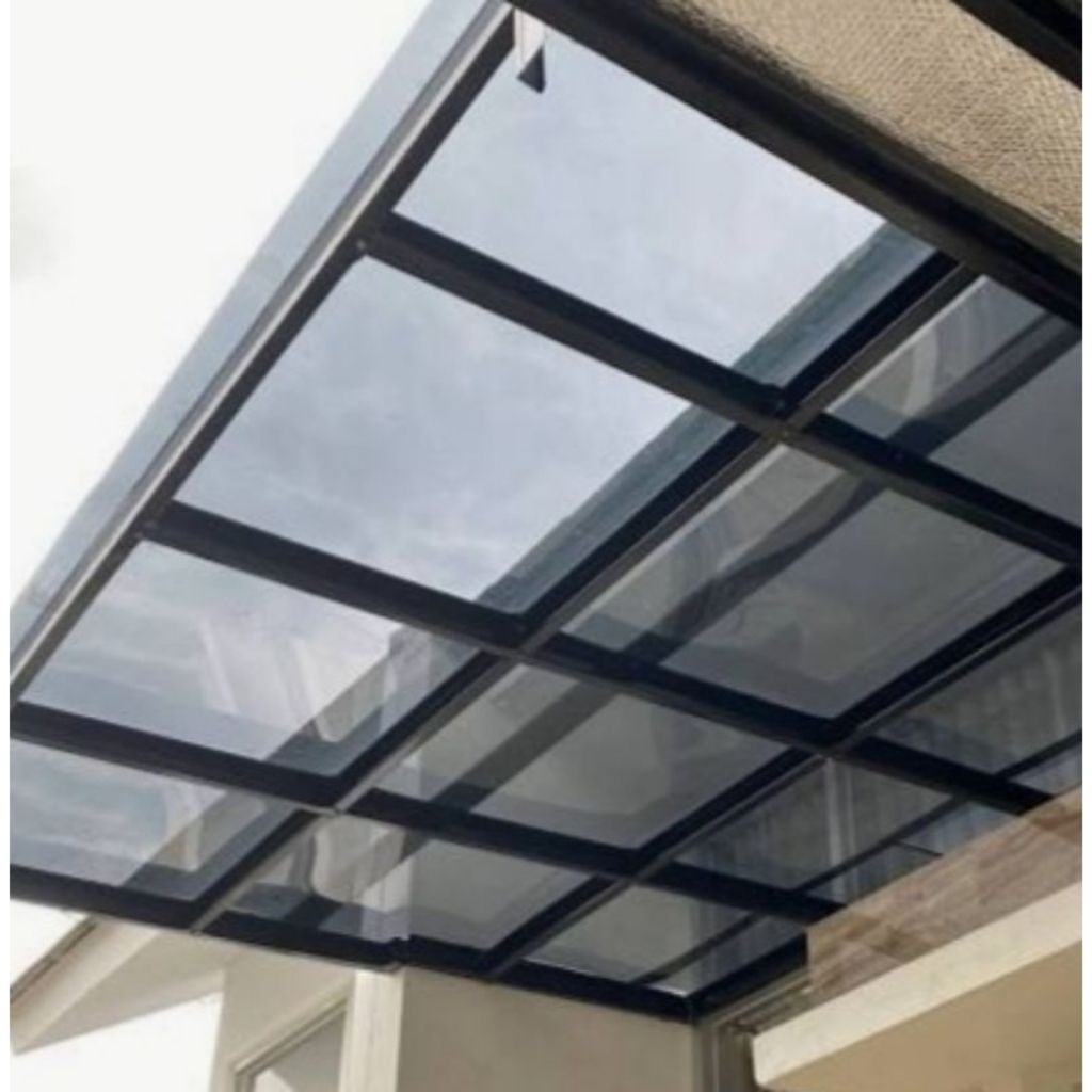 kanopi transparan minimalis atap solarflat