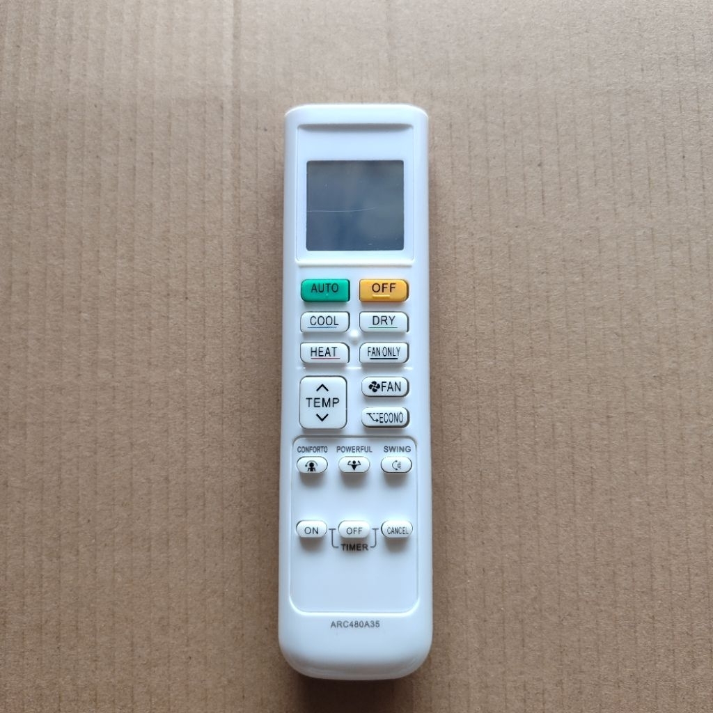 Remote control Ac Split merek Daikin Thailand Inverter 1/2pk-2pk