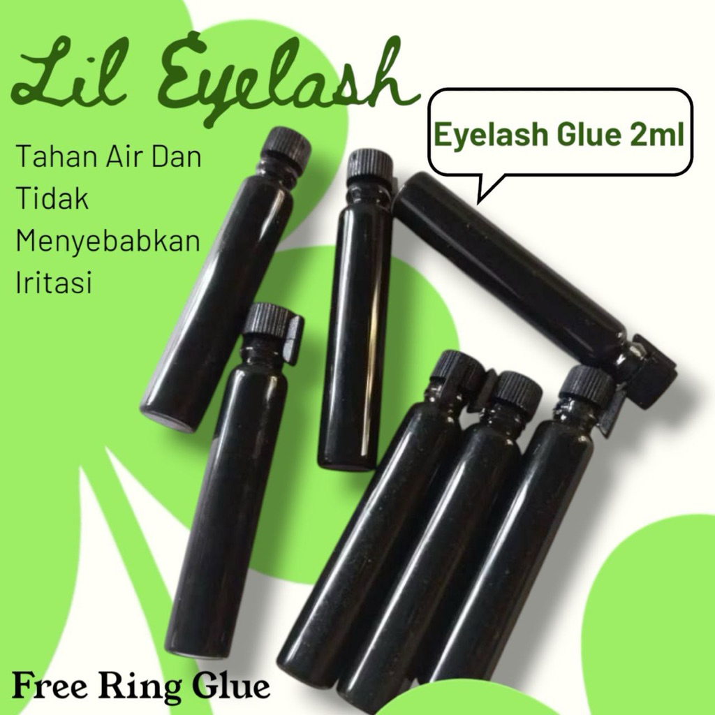 Lem Hitam 2ml || Free Ring Glue Pink Eyelash Extension
