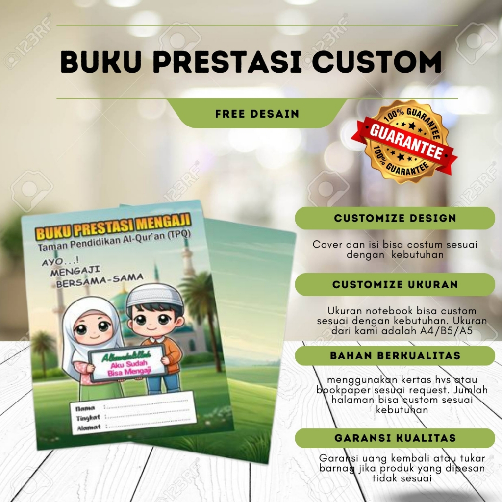 

Buku Prestasi Mengaji Custom TPQ/TKQ – Desain Nama & Logo Sekolah Bisa