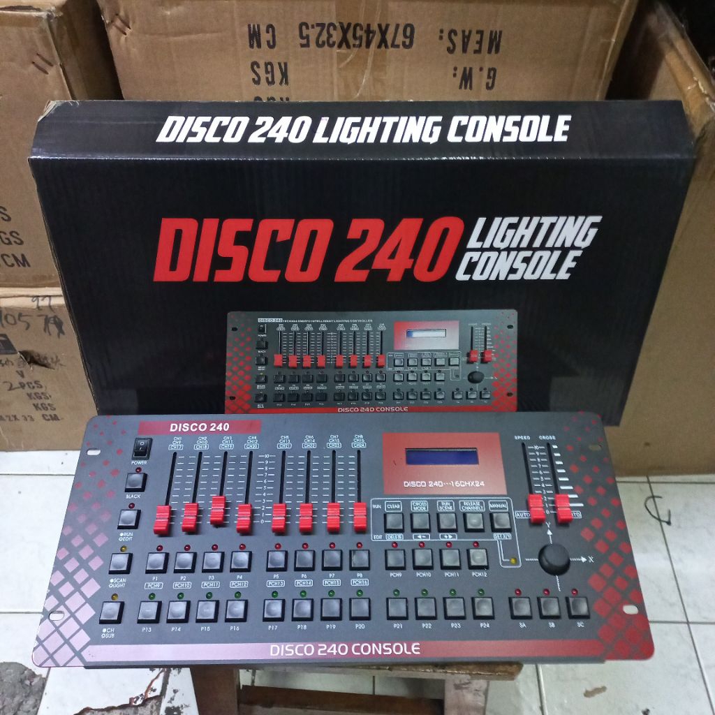 Mixer light dmx disco 240 mixer lampu sorot par led moving beam