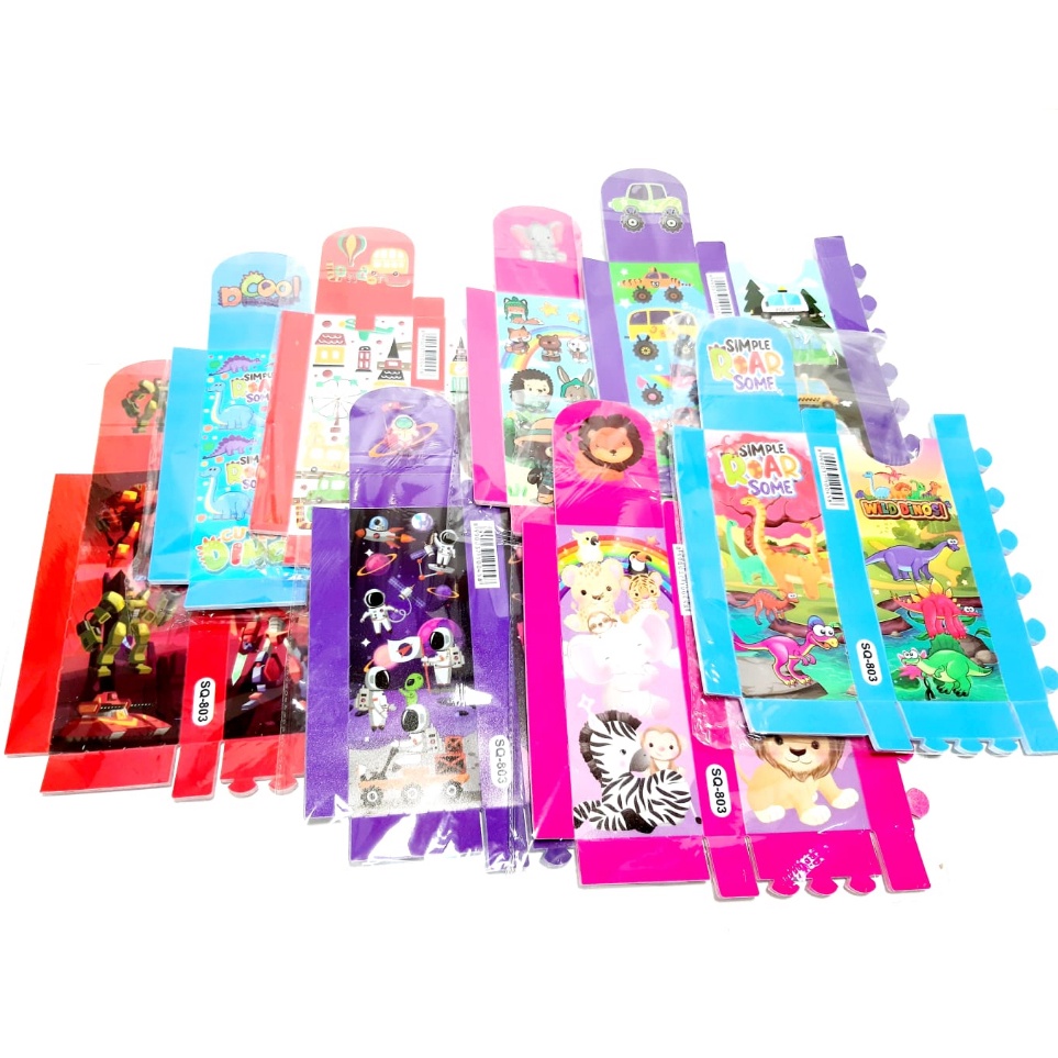 

Harga Grosir 1Packs 12pcs Kotak Pensil Mika Rakit 2X8X3cm karakter Kantong pla