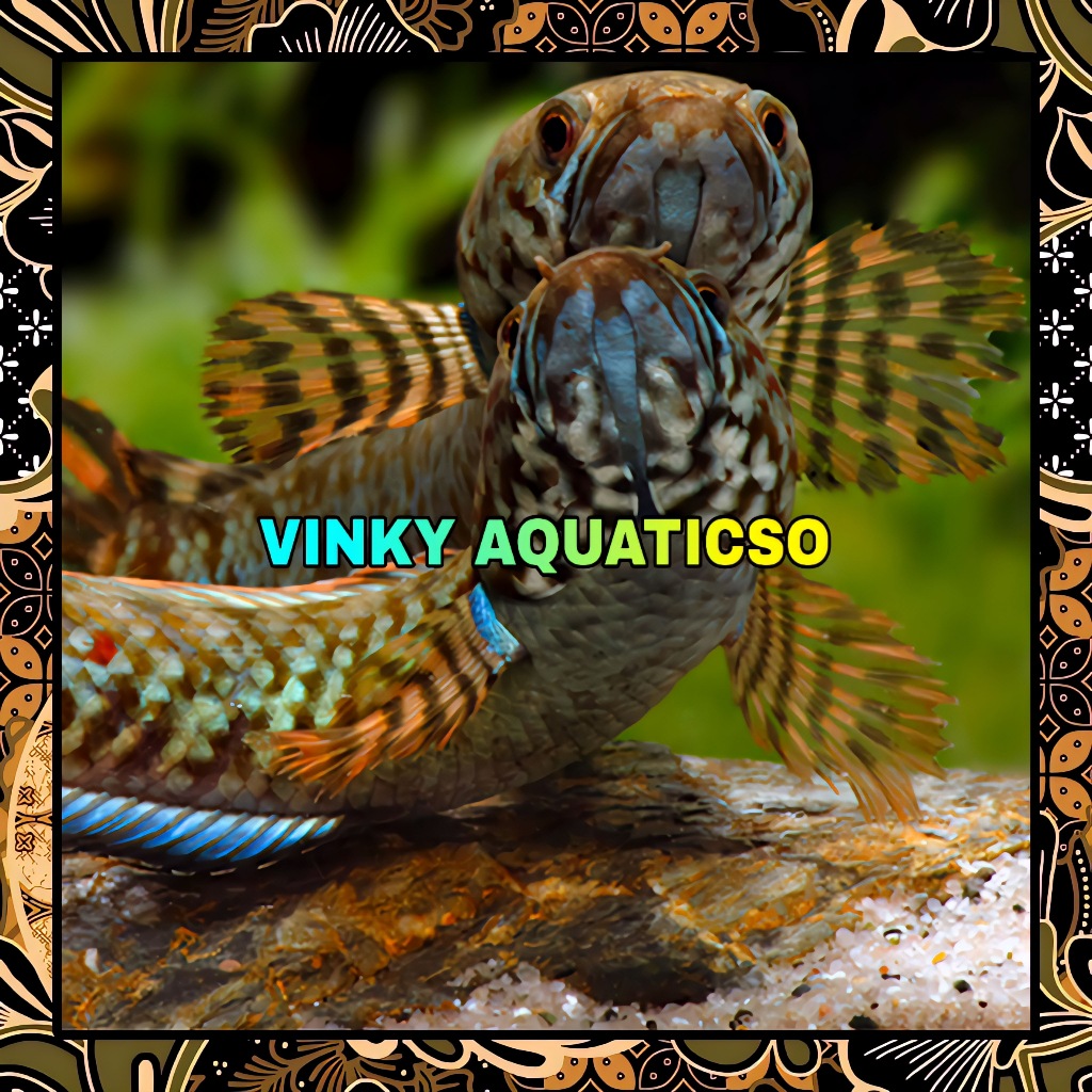 HIASAN CHANNA GABUS SNAKEHEAD BLEHERI RAINBOW XHANTIC FULL MOTIF 6-7 CM