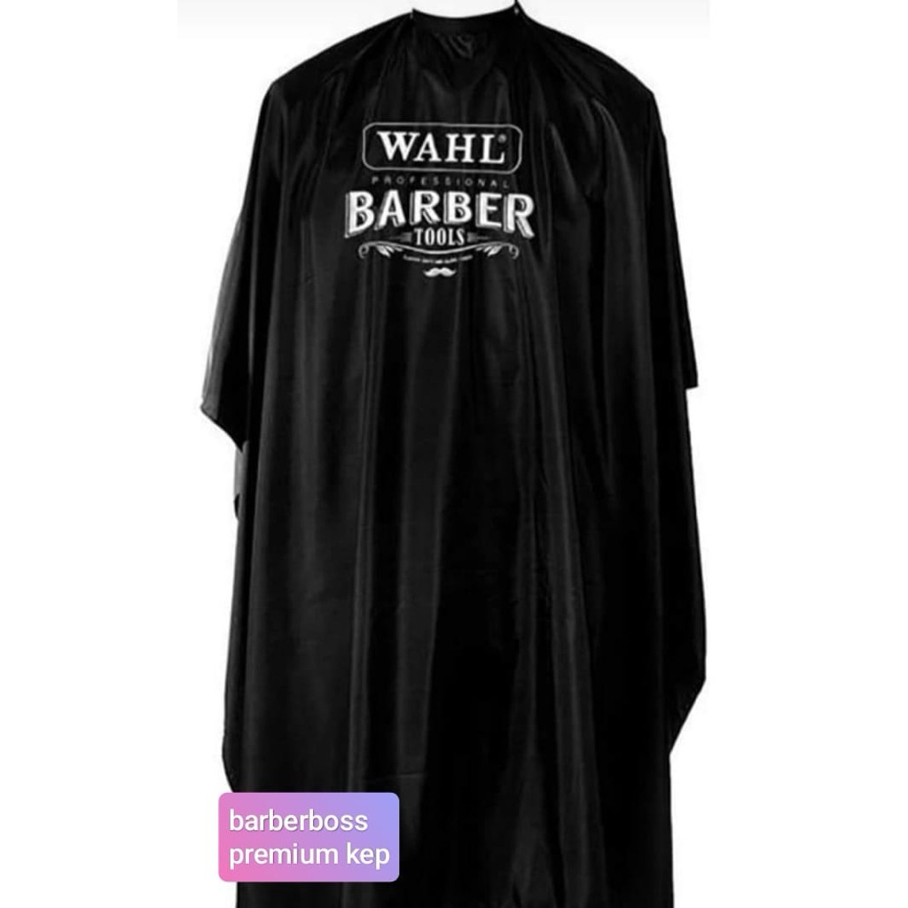 Kep kip kain barbershop salon jumbo Wahl kain sangat Halus kip wahl hitam (list pinggir)