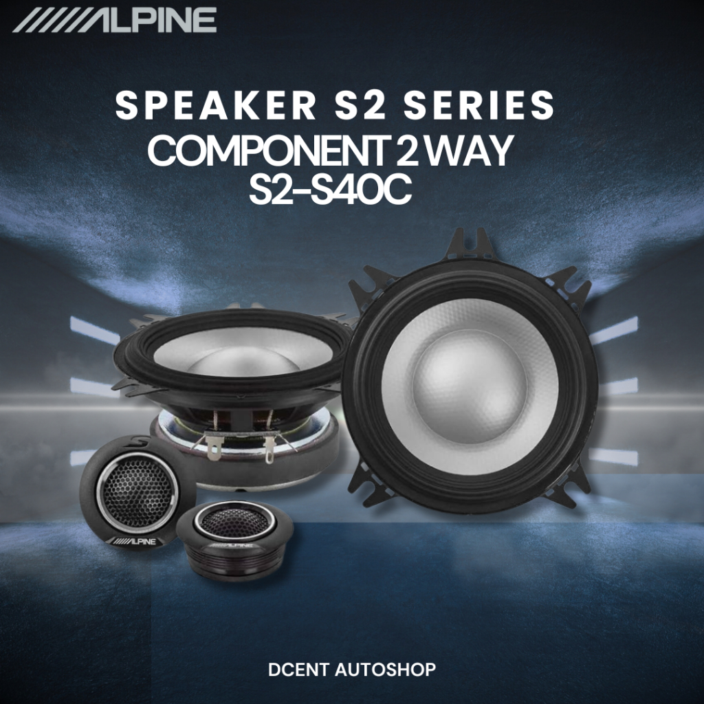 Speaker 2 Way - Speaker S2 Series 4 Inch - Alpine S2-S40C - Premium Quality - Car
