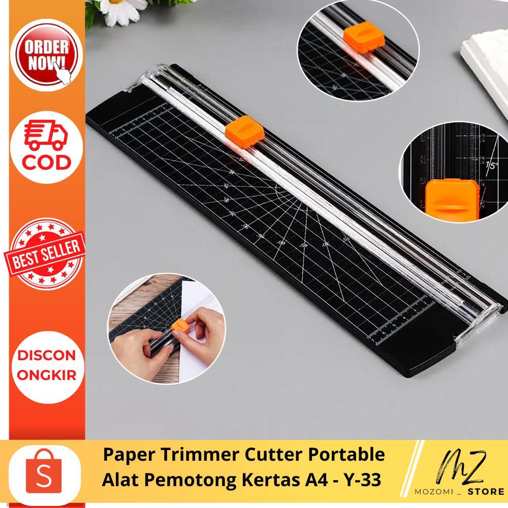 

Paper Trimmer Cutter Portable Alat Pemotong Kertas A4 - Y-33 / Pemotong Kertas / Perkakas