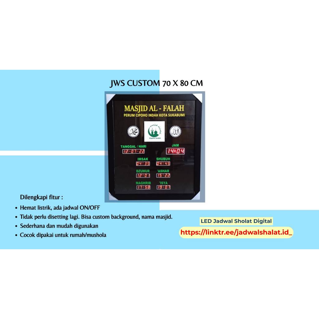 

Jadwal Sholat Custom 70 x 80 cm