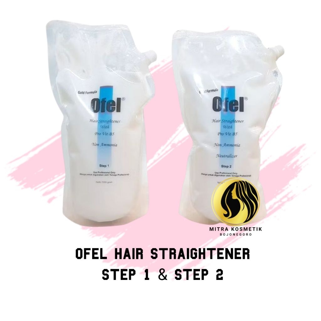MITRA Ofel Hair Straightener Gold Formula Step 1/Step 2 1000gr