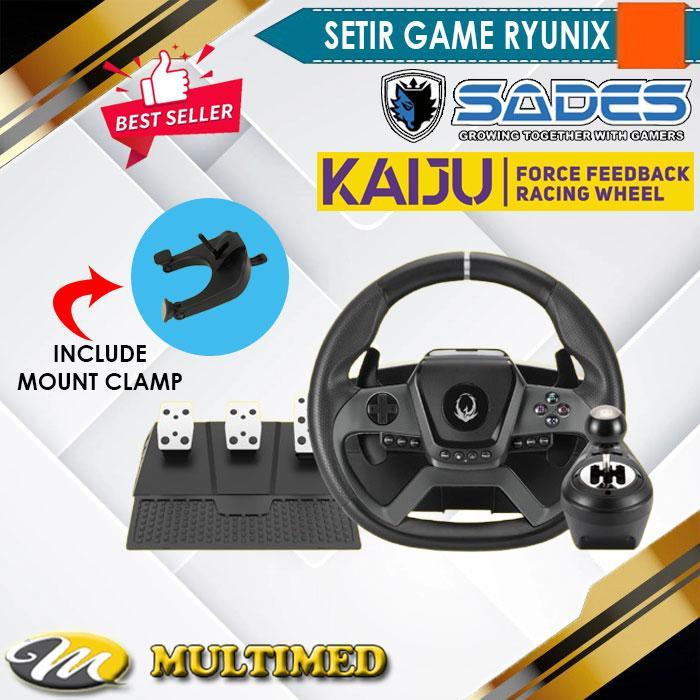 Sades Ryunix Kaiju Force Feedback Racing Wheel XR1 Setir Stir