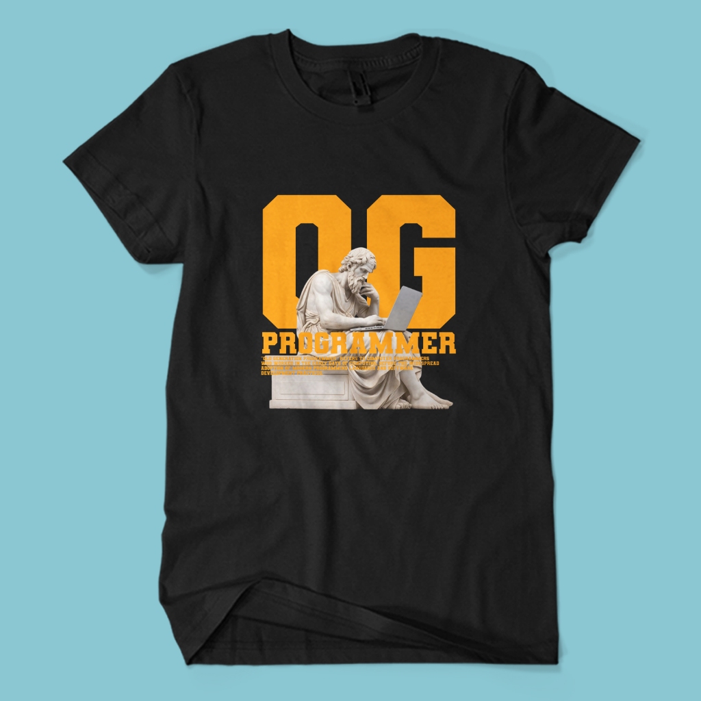 Kaos Distro Premium OG PROGRAMMER - Baju Programming Coding Unisex Dewasa