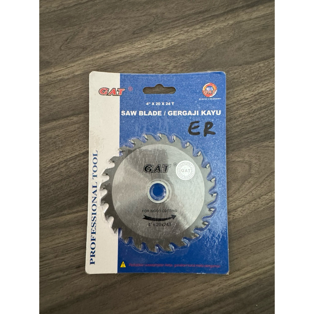 Mata Gergaji Kayu 4” Saw blade Untuk gerinda GAT
