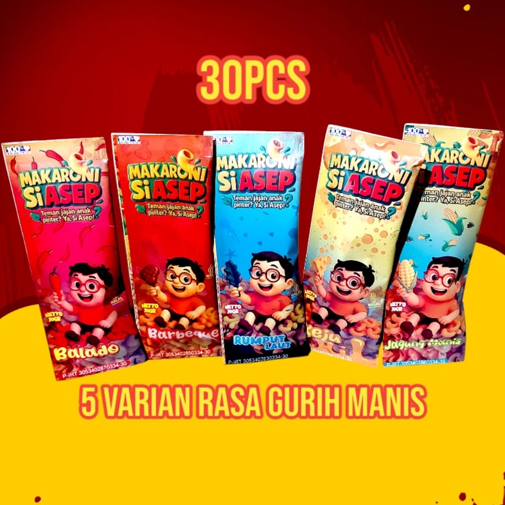 

MAKARONI SI ASEP 30PCS