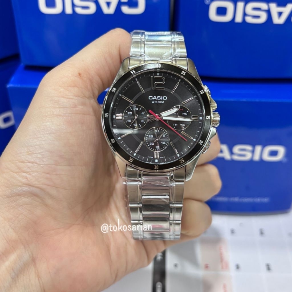 Casio MTP-1374D Original Jam Tangan Rantai Pria