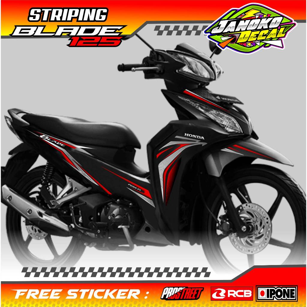 STRIPING VARIASI HONDA BLADE 125 / STICKER LIST VARIASI HONDA BLADE 125
